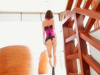 Horny bitch spreads her legs wide open for a naughty solo show in Nippon